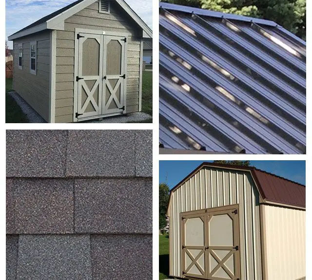 Sun Rise Sheds | Siding & Roofing Options